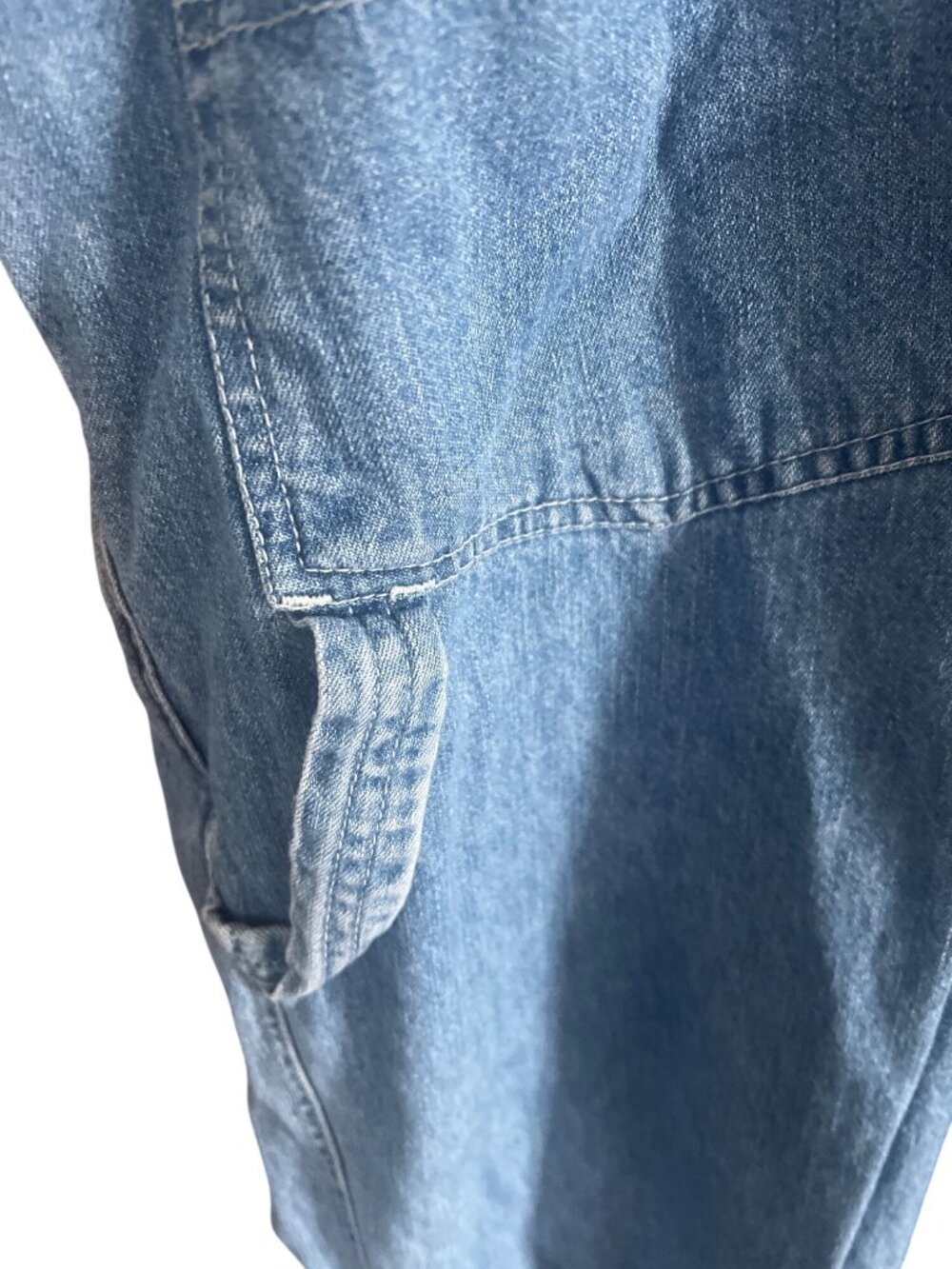 Old Navy Denim Overalls Medium Blue Cotton Vintage Workwear Style VTG 90's Y2K - Picture 5 of 8